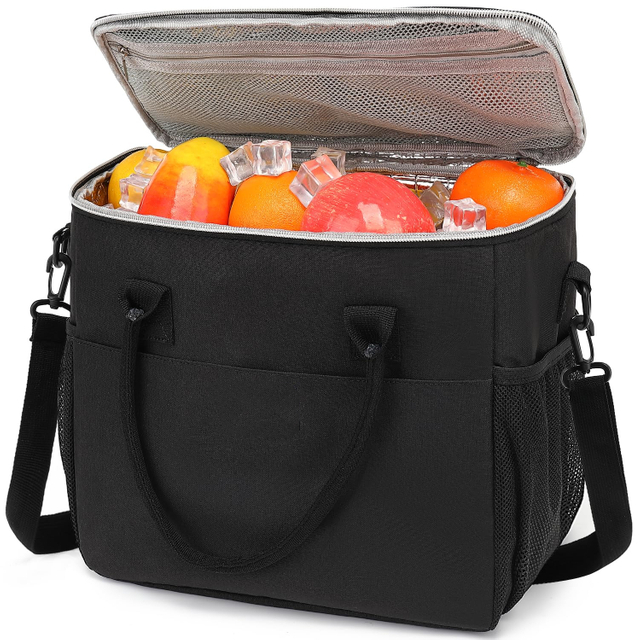 Lunch Bag Reusable Insulated Cooler Water Resistant Lunch Box Adult Tote Lunch Bag for Women/Men Work Picnic Beach Or Travel