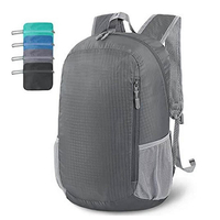 Easy To Fold Packable Backpack Waterproof Lightweight Foldable Travel Bag Promotional Folding Rucksack for Men Women