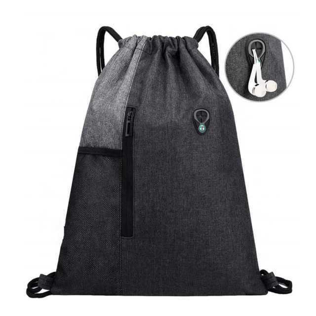 Customized Logo Children Size Portable Drawstring Daypack Bag For Gym Sport Hiking Kid's Drawstring Backpack