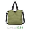 Lightweight Polyester Nylon Quilted Woman Mom Bags Quilting Shopping Handbag Puffer Tote Bag with Shoulder Strap