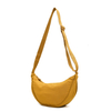 Round Shoulder Bag Solid Color Crossbody Bag Casual Nylon Travel Purse
