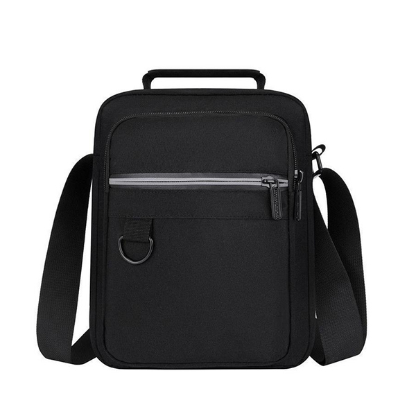 Black Oxford Mens Sling Bags Water Resistant Top Quality Crossbody Bag Reusable Shoulder Bag Wholesale