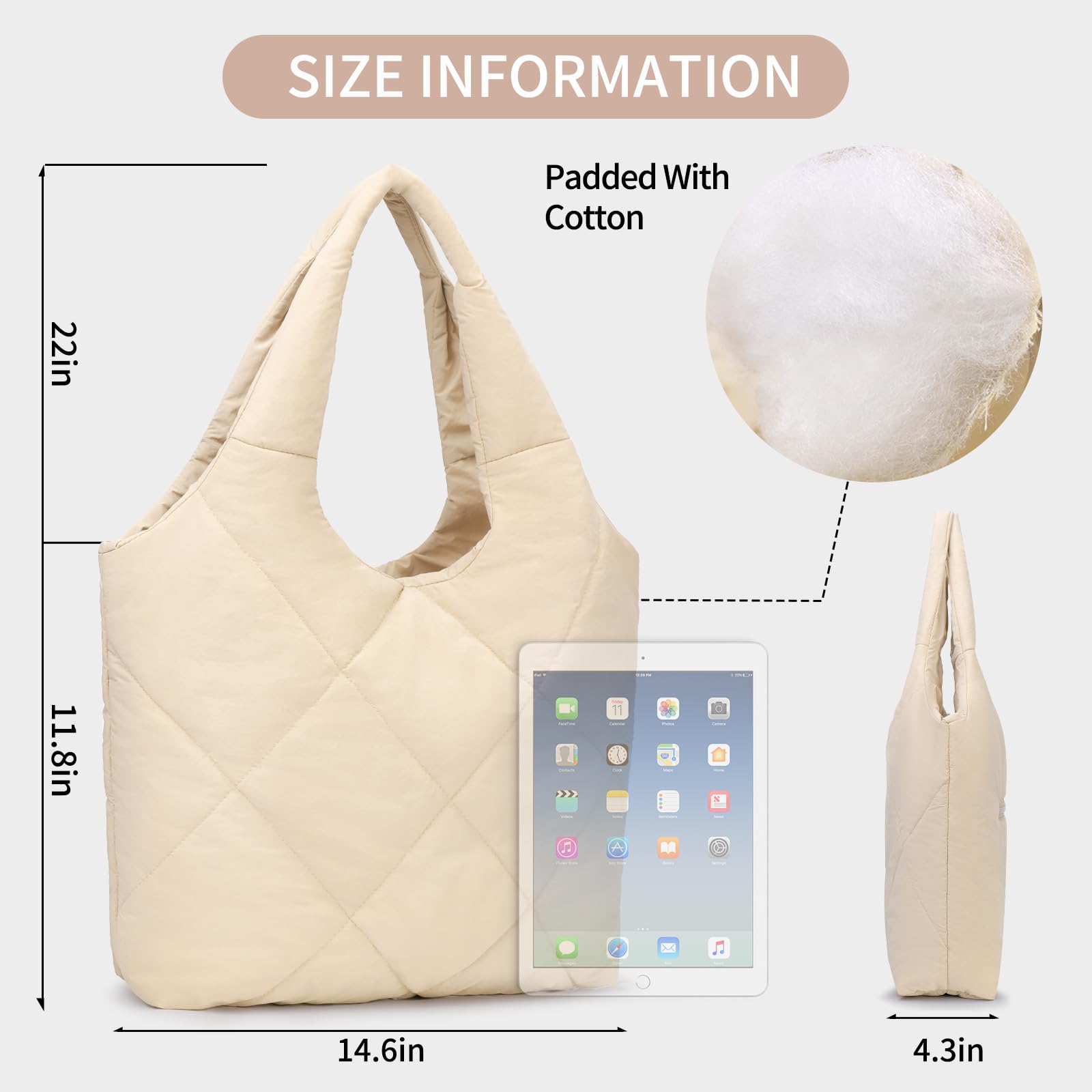 Puffer Bag Lightweight Hobo Shoulder Bag Wholesale Product Details