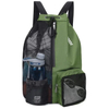 Fast Dry Reusable Outdoor Sport Drawstring Bag Backpack Swimmer Bag Mesh Drawstring Backpack with Wet Pocket