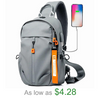 Fashion Crossbody Bag Men Waterproof Lightweight Sling Backpack Sling Shoulder Laptop Bag for Men And Women