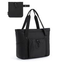Women Foldable Tote Bag Large Tote Bag for School Shoulder Bag Handbag for Travel Work Beach Gym Shop