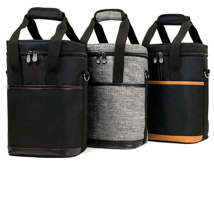 thumbnail image 2 of OPUX Insulated Wine Carrier Tote Bag - Holds 6 Bottles, Travel Picnic Cooler Case 2 of 6