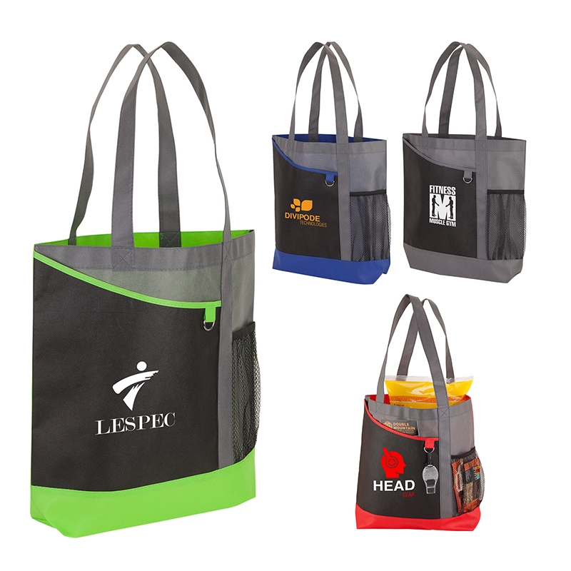 Custom Personalized Portable Polyester Large Capacity Shoulder Tote Shopping Bag