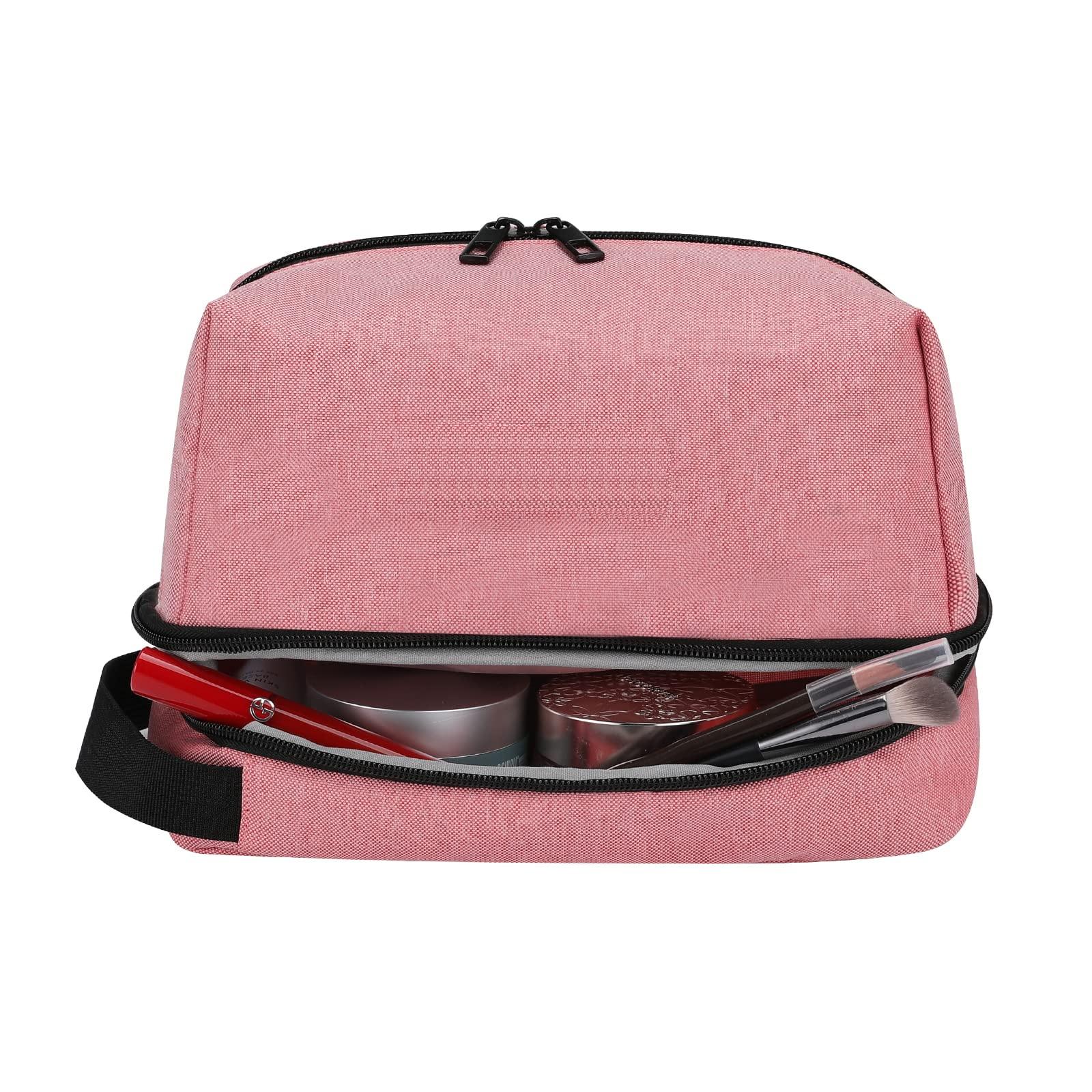 Travel Toiletry Bag Double Compartments Cosmetics Bag Toiletry Organizer Bag Hanging