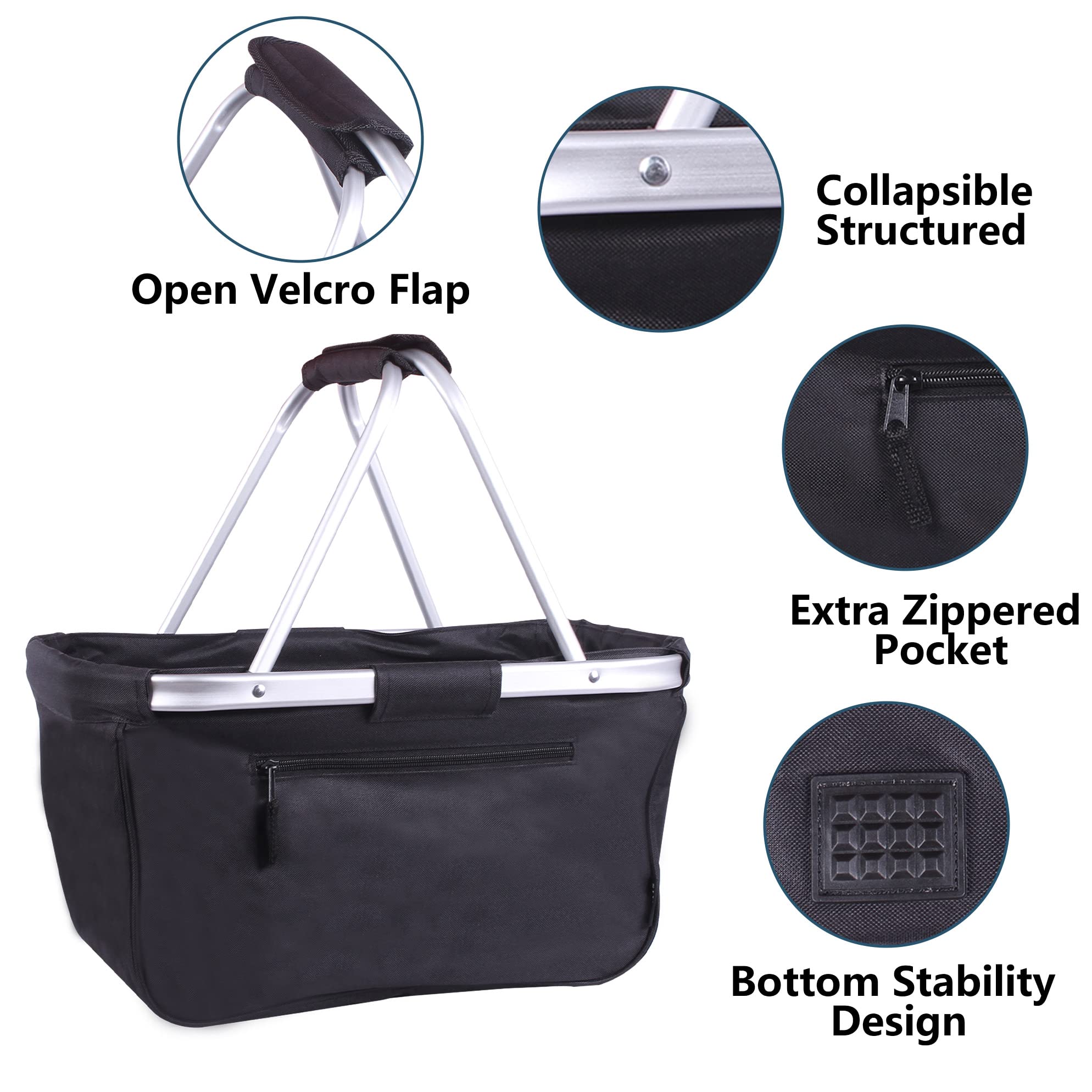 22L Folding Shopping Basket Product Details