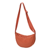 Round Shoulder Bag Solid Color Crossbody Bag Casual Nylon Travel Purse