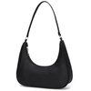 Small Nylon Shoulder Bags for Women Elegant Feminine Mini Handbags with Zipper Closure