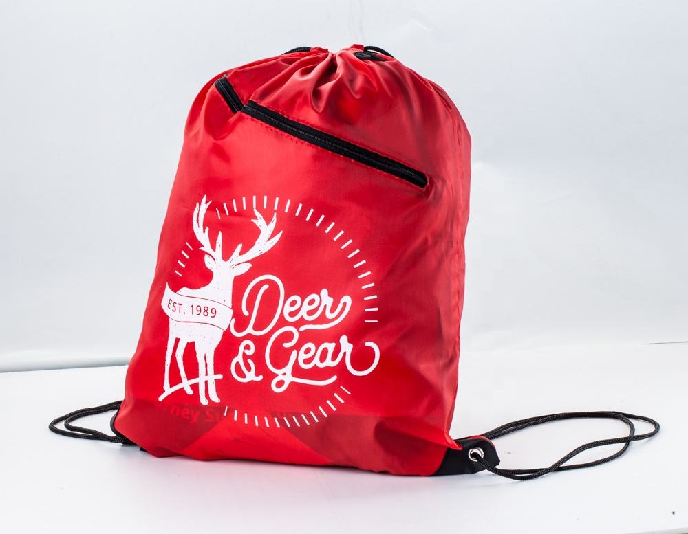 PA Sportswear Drawstring Backpack – 16x13, 210D Polyester, Water Resistant, Bottle Pocket – Bulk Discounts Available