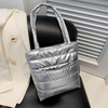 Wholesale 2023 New Fall Winter Metallic Nylon Quilted Bags Women Puffer Bag