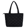 Wholesale Soft Custom Winter Quilted Puffy Puffer Tote Bags Promotional Large Tote Puffer Puffy Bag Womens
