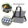 Reusable Dual Compartment Cooler Bag Insulated Lunch Bag