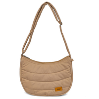 Custom Logo Nylon Puffer Shoulder Bag Lightweight Quilted Crossbody Bags for Women