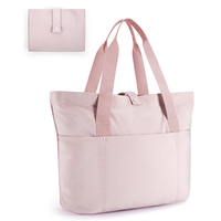 Tote Bag for Women Foldable Tote Bag With Zipper Large Shoulder Bag Top Handle Handbag for Travel Work