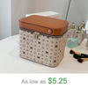 Factory Manufacturer Simple Wholesale Design Custom Logo High Quality Waterproof Pu Portable Leather Cosmetic Bag
