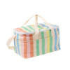 Cooler Bag Canvas Tote Shoulder Picnic Outdoor Meal Prep Custom Logo Simple Thermal Delivery Beach Cooler Bag