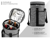 OEM Custom Premium Insulated 4 Bottle Wine Carrier Tote Travel Cooler Bag