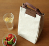 1024 16oz Soft Canvas Cotton Fabric Insulated Wine Cooler Bag with Custom Logo