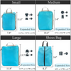 4 Pack Compression Packing Cubes Waterproof Expandable Luggage Travel Organizers