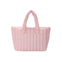 Quilted Tote Bag for Women Puffer Hobo Handbag Large Padding Shoulder Bag Top Handle Handbags for Travel