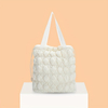 Cloud Quilted Tote Bag Fashion Drawstring Handbag Soft Puffer Shoulder Bag For Women