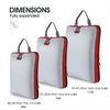 Compression Expandable Travel 3Set Packing Cubes Backpack Suitcase Luggage Organiser Lightweight
