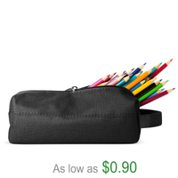 Custom Cute Simple School Oxford Clothes Design Zipper Pencil Pouch Case Bag for Kid