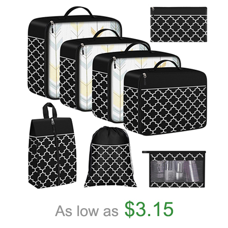 8-Piece Suitcase Organizer Set by StorageRight Streamlined Luggage Organization for Travel Essentials And Accessories
