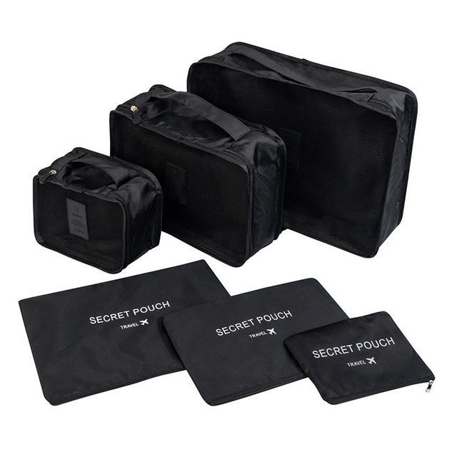 Promotional 6 Set Travel Packing Cubes Set Luggage Packing Organizers for Travel Accessories