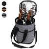 OEM Custom Premium Insulated 4 Bottle Wine Carrier Tote Travel Cooler Bag