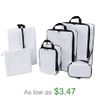 Personalized Compression Travel Packing Cubes Set Lightweight 6 Set Luggage Suitcase Organizer Bags