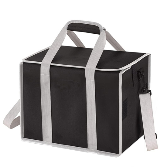 Large Capacity Foldable Custom Food Lunch Delivery Aluminum Foil Insulated Box Thermal Bags Cooler Bag