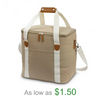 Eco Friendly Portable Jute Tote Lunch Bag High Quality Insulated Thermal Cooler Bag