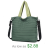 Women Outdoor Weekender Overnight Shoulder Tote Bags Light Weight Quilted Tote Puffered Quilted Travel Bag