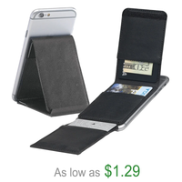 Promotional Custom Design Cell Mate Smartphone Wallet And Trifold Stand