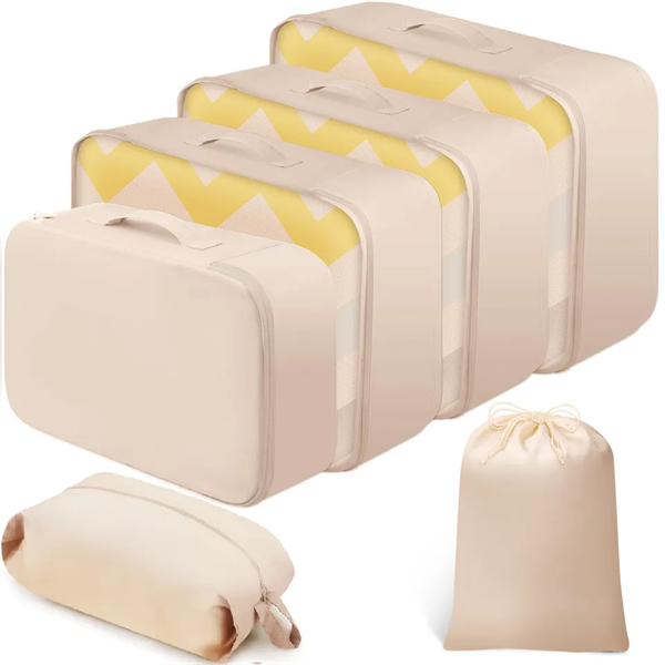 High Quality 6 Set Compression Packing Cubes Packing Cubes For Travel Accessories Expandable Packing Cubes Set