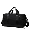 China Manufacturer Wholesale Custom Waterproof Duffle Bags Black Luxury Duffel Bag for Men Travel Sport Gym Bag with Shoe Pocket