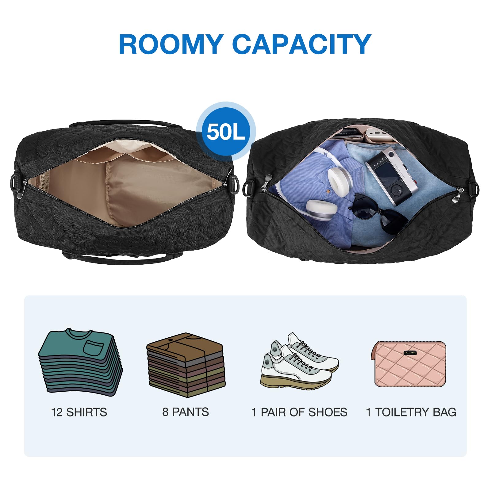 50L Large Travel Duffle Bag Wholesale Product Details 