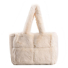 Fluffy Tote Bag for Women Winter Furry Purse Faux Fur Bag Fuzzy Shoulder Handbag