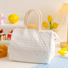 Quilted Lunch Box Bag Insulated Bento Handbags Portable Storage Picnic Bag For Work School