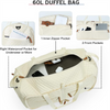 Travel Duffle Bag for Women And Men Foldable Weekender Duffel Bag with Shoe Compartment Overnight Bags