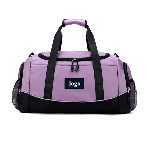 Custom Large Travel Duffle Bag Wet Pocket Waterproof Sports Gym Bag
