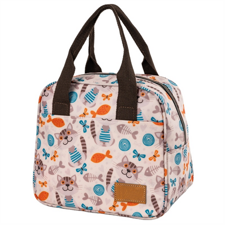 Wholesale Waterproof Cooler Bag Unique Pattern Design Lunch Tote Bag Insulated School Office Cooler Bag Tote