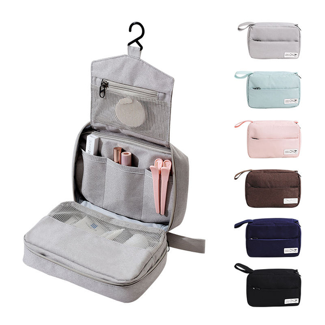 Custom Foldable Toiletry Cosmetic Bag Ideal Travel Companion for Makeup Essentials