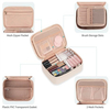 High Quality Multi Functional Storage Clear Window Custom Cosmetic Organizer Cosmetic Bag With Portable Handle