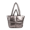 Extra Large Quilted Tote Zippered Fashion Shopping Puffer Shoulder Bag Women